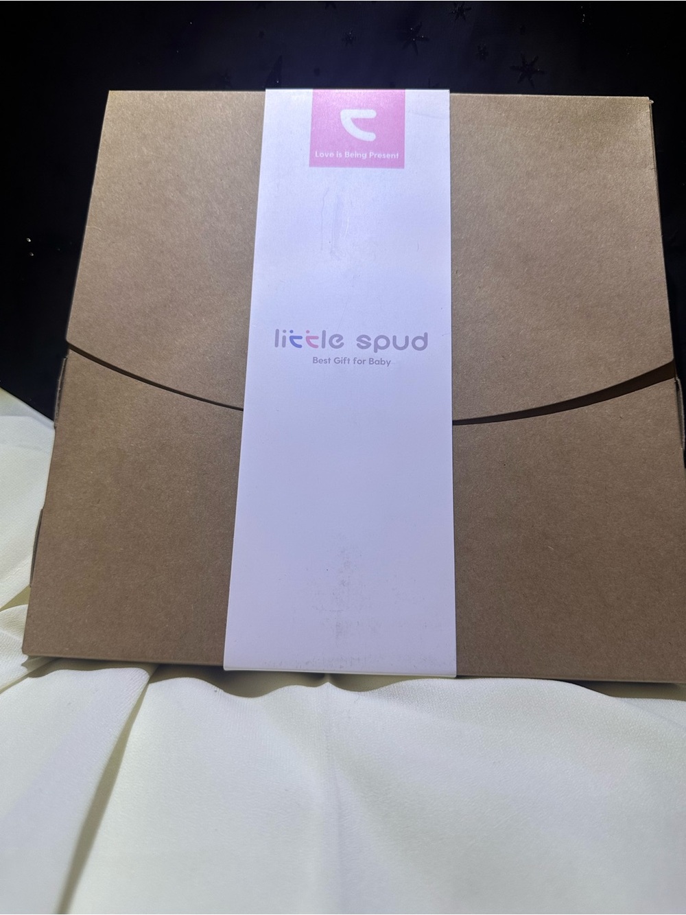 Little spud swaddle set in pink